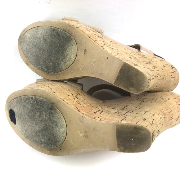 Boston Proper Cork Wedge Size 8.5 Strappy Sandal - Picture 7 of 8